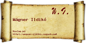 Wágner Ildikó névjegykártya