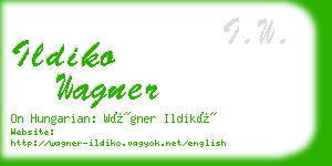 ildiko wagner business card